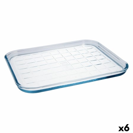 Molde para Horno Pyrex Classic Plano 33 x 27 x 2 cm Transparente Vidrio (6 Unidades)