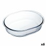 Moule pour four Ô Cuisine Oblongue Transparent 25 x 20 x 6 cm (6 Unités)