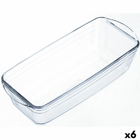 Moule pour four Ô Cuisine Rectangulaire 29 x 12 x 8 cm Transparent (6 Unités)