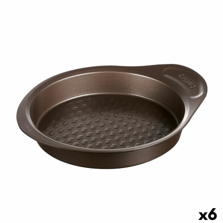 Molde para Horno Pyrex Asimetria Redondo Negro 20 cm (6 Unidades)