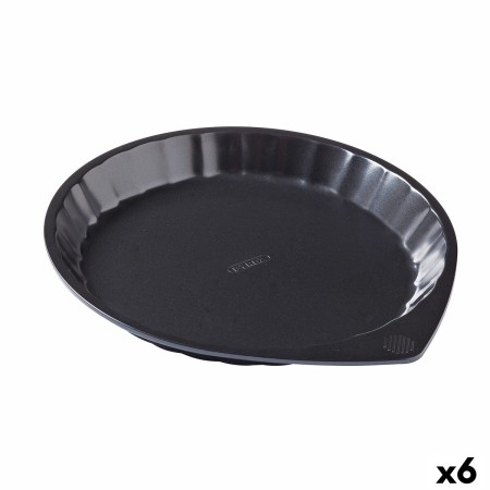 Molde para Horno Pyrex Magic Redondo Negro Plano Ø 27 cm (6 Unidades)