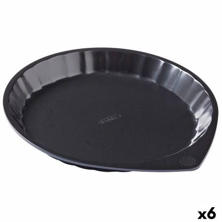 Molde para Horno Pyrex Magic Redondo Negro Plano Ø 30 cm (6 Unidades)