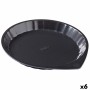 Molde para Horno Pyrex Magic Redondo Negro Plano Ø 30 cm (6 Unidades)