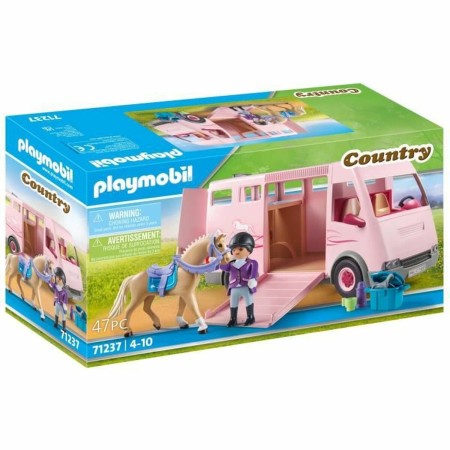 Jeu de Véhicules Playmobil 71237 Cheval 47 Pièces