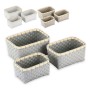 Set de basket Confortime Plastique 3 Pièces Rectangulaire