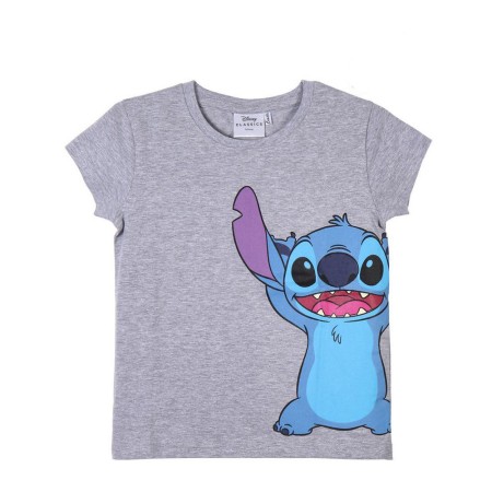 T shirt à manches courtes Enfant Stitch Gris