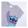 T shirt à manches courtes Enfant Stitch Gris