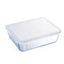 Boîte à repas rectangulaire avec couvercle Pyrex Cook & Freeze 22,5 x 17,5 x 6,5 cm 1,5 L Transparent Silicone verre (6 Unité