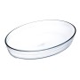 Plat de Four Ô Cuisine  Ovale 30 x 21 x 7 cm Transparent verre (4 Unités)