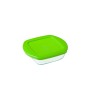 Fiambrera Cuadrada con Tapa Pyrex Cook & Store Verde 1 L 20 x 17 x 5,5 cm Silicona Vidrio (6 Unidades)