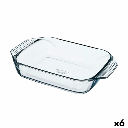 Plat de Four Pyrex Irresistible Rectangulaire 39 x 24,5 x 6,9 cm Transparent verre (6 Unités)