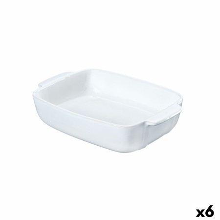 Fuente para Horno Pyrex Signature Rectangular 36 x 23 x 7 cm Cerámica Blanco (6 Unidades)