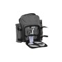 Set de pícnic DKD Home Decor 28,5 x 20 x 39 cm Poliéster Gris oscuro