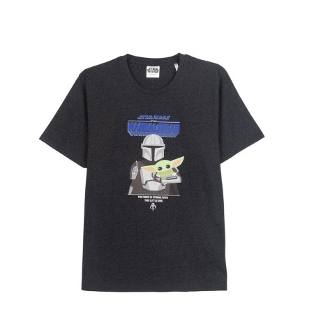 T-shirt à manches courtes homme The Mandalorian Noir