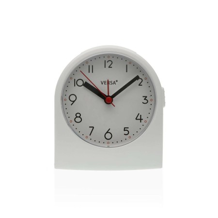 Reloj-Despertador Versa Nur Blanco 5,6 x 10,7 x 9,6 cm Plástico