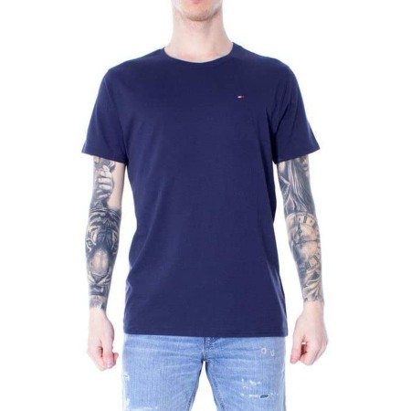 T-shirt à manches courtes homme Tommy Hilfiger Original L Bleu (Reconditionné C)