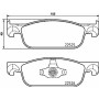 Plaquettes de frein Brembo P68065 (Reconditionné B)