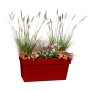 Jardinera Autorriego EDA Tuscan Wall Rectangular Plástico 79 x 35 x 39 cm Rojo