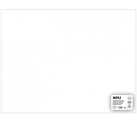 Cartulinas Apli Blanco 50 x 65 cm (25 Unidades)