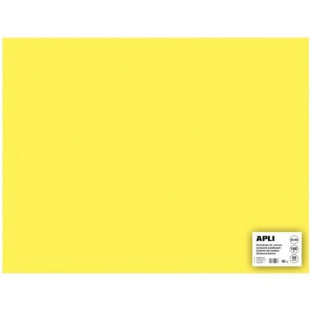 Cartulinas Apli Amarillo 50 x 65 cm (25 Unidades)