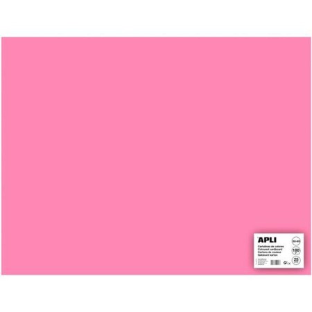 Cartulinas Apli Rosa 50 x 65 cm (25 Unidades)