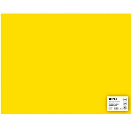 Cartulinas Apli Amarillo 50 x 65 cm (25 Unidades)