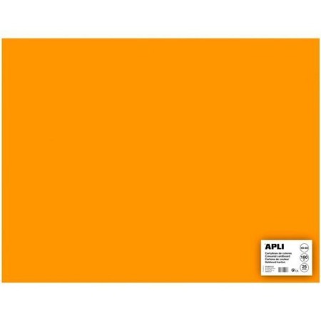 Cartulinas Apli Naranja 50 x 65 cm (25 Unidades)