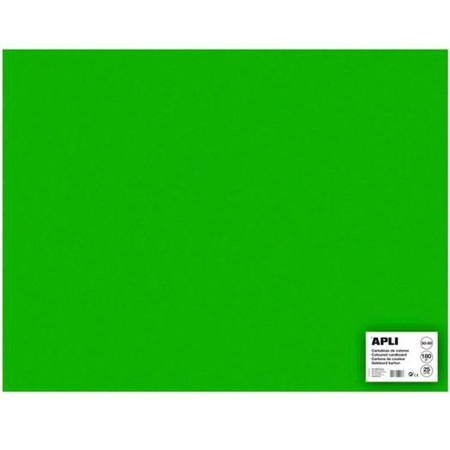 Cartulinas Apli Verde 50 x 65 cm (25 Unidades)