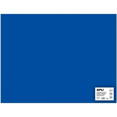 Cartulinas Apli Azul oscuro 50 x 65 cm (25 Unidades)