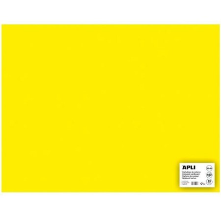 Cartulinas Apli Amarillo 50 x 65 cm (25 Unidades)