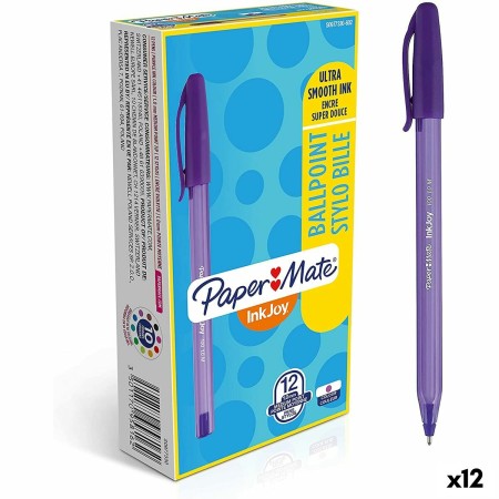 Bolígrafo Paper Mate Inkjoy 12 Piezas Morado 1 mm (12 Unidades)