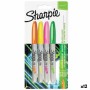 Set de Rotuladores Sharpie Neon Multicolor 4 Piezas 1 mm (12 Unidades)