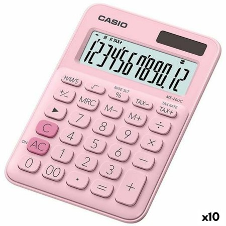 Calculadora Casio MS-20UC 2,3 x 10,5 x 14,95 cm Rosa (10 Unidades)