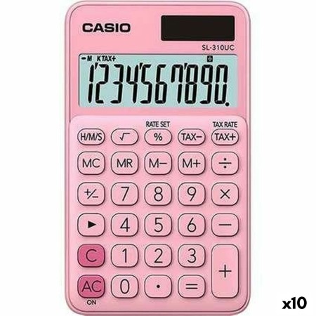 Calculadora Casio SL-310UC Rosa (10 Unidades)