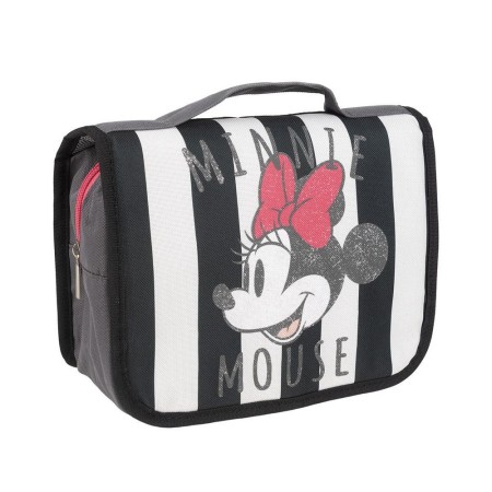 Trousse de Voyage avec Cintre Minnie Mouse Noir Gris