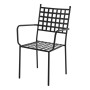 Silla de Jardín Cartago 56 x 55 x 90 cm Negro Hierro