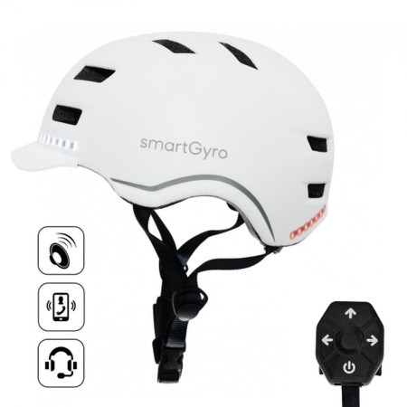 Casco para Patinete Eléctrico Smartgyro SMART PRO Blanco M