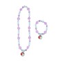 Ensemble Collier et Bracelets Princesses Disney Violet 2 Pièces Turquoise