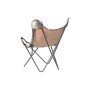 Fauteuil DKD Home Decor Marron Blanc Fer 70 x 70 x 90 cm