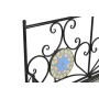 Banc DKD Home Decor 111 x 54 x 88 cm Céramique Mosaïque Noir Métal Multicouleur