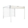 Pérgola DKD Home Decor Blanco 296 x 296 x 225 cm Acero