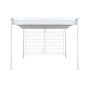 Pérgola DKD Home Decor Blanco 296 x 296 x 225 cm Acero