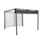 Pérgola DKD Home Decor Gris 300 x 300 x 230 cm Acero