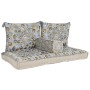 Chaise de jardin DKD Home Decor 155 x 76 x 65 cm 150 x 76 x 20 cm Beige Bleu