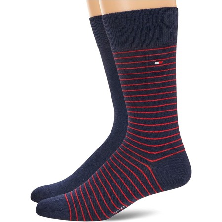 Calcetines Tommy Hilfiger 47-49 Gris A rayas (Reacondicionado A)