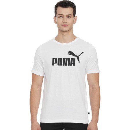 T-shirt à manches courtes homme Puma Ess Logo XXL (Reconditionné B)