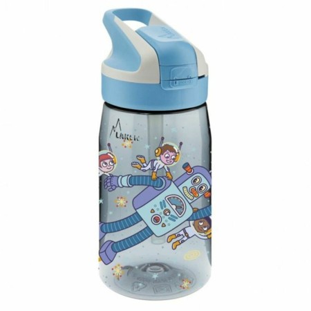 Bouteille d'eau Laken Summit Space Robots Bleu Aigue marine (0,45 L)