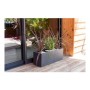 Cache-pot EDA Graphit Up Rectangulaire 59 x 19,5 x 22,8 cm Gris foncé