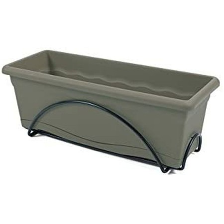 Cache-pot Plastiken Terra A accrocher sur le balcon 50 x 24 x 18 cm Taupe Plastique