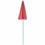 Parasol Ronde Rouge Polyester Ø 180 cm